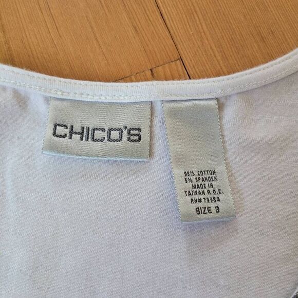 Chico's novelty dog print bedazzle short sleeved tee XL casual everyday - Picture 6 of 11